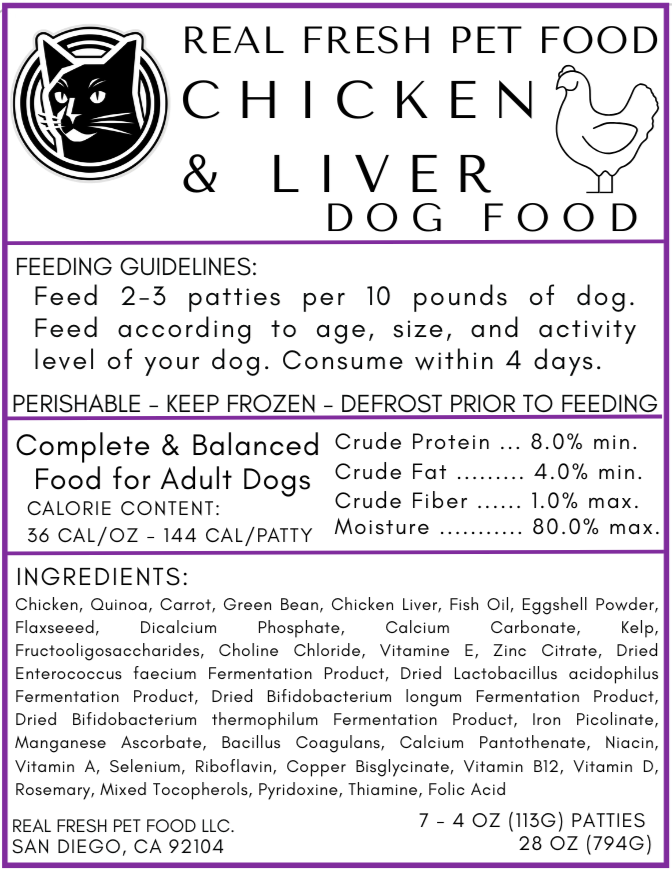 Dog Food: Chicken & Liver