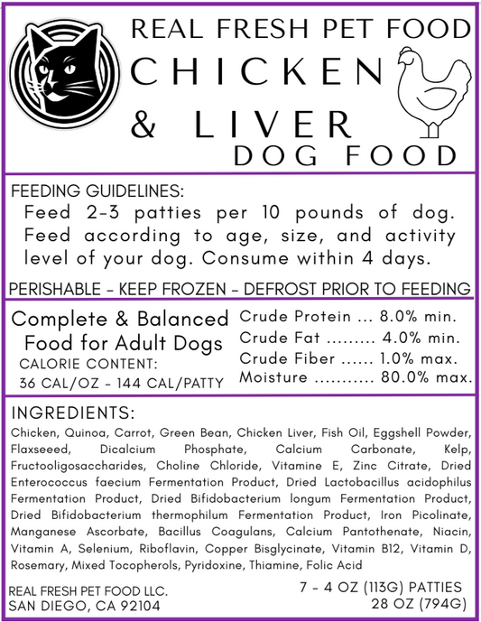Dog Food: Chicken & Liver