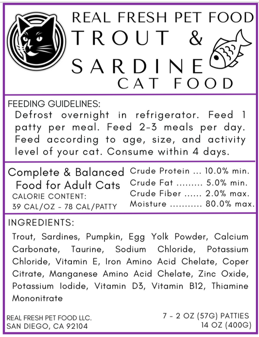 Cat Food: Trout & Sardine