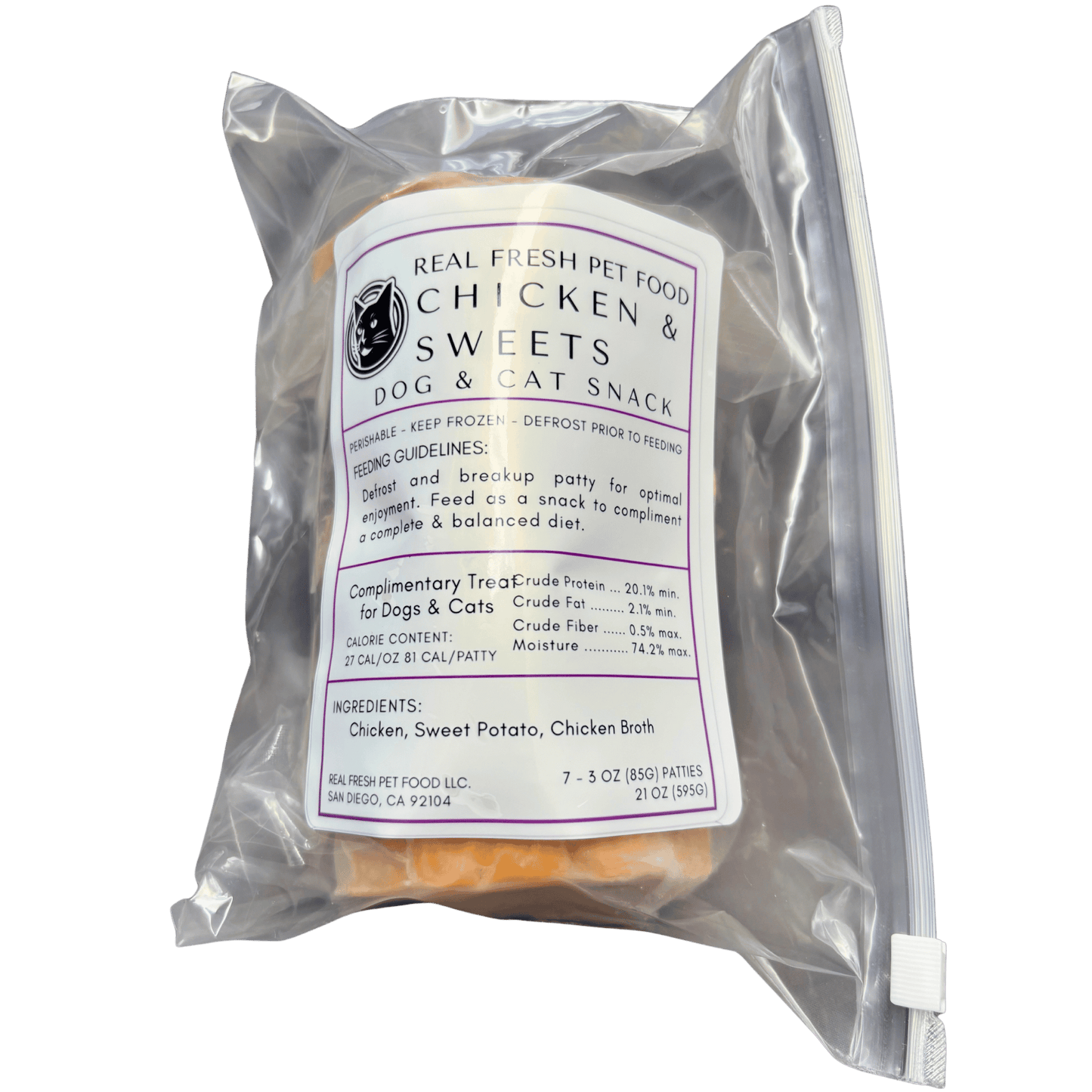 Cat & Dog Snack: Chicken & Sweet Potato